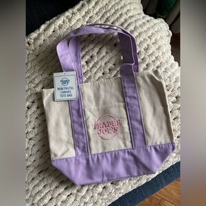 Trader Joe’s Mini Pastel Canvas Tote Bag